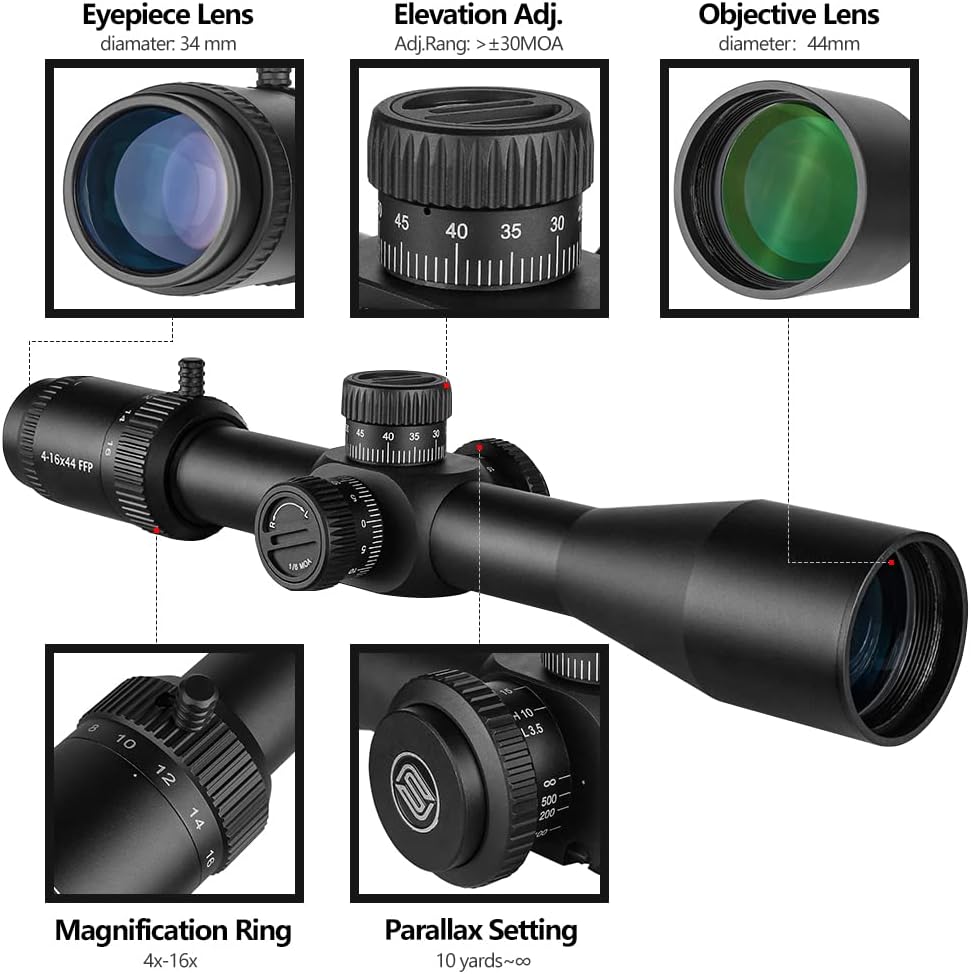 Spina Optics 4-16x44 FFP
