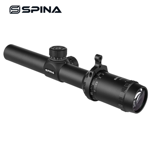 Spina Optics LPVO Kikarsikte 1-6x24 + Siktesringar