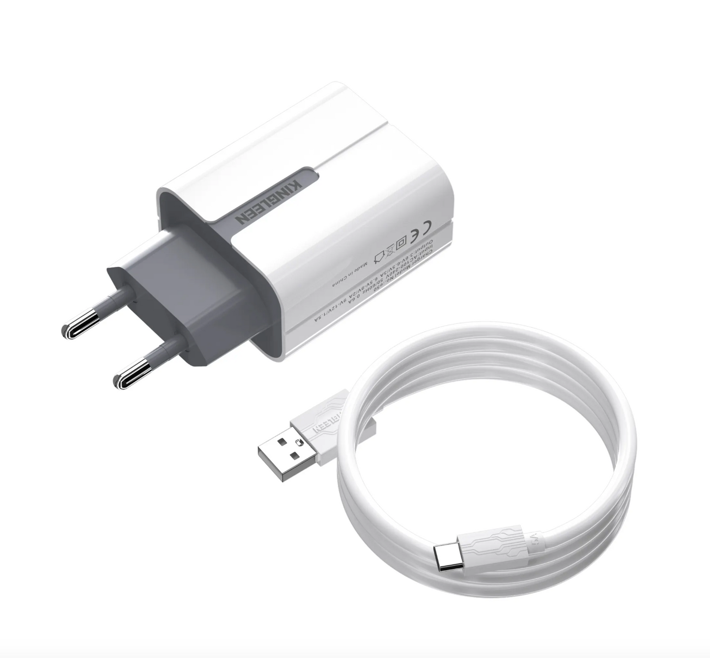22.5W USB-C Snabbladdare med kabel
