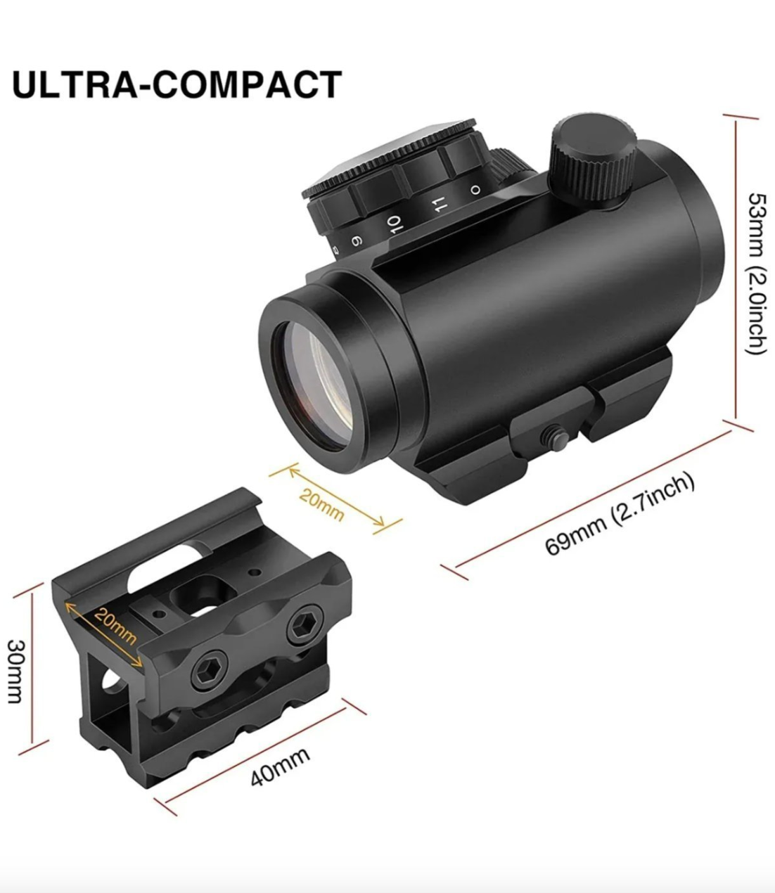 Viper Optics 1x20 Rödpunktsikte