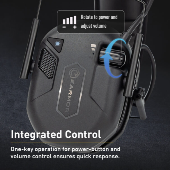 Earmor M300T (Brun) Aktiva Hörselskydd med Bluetooth