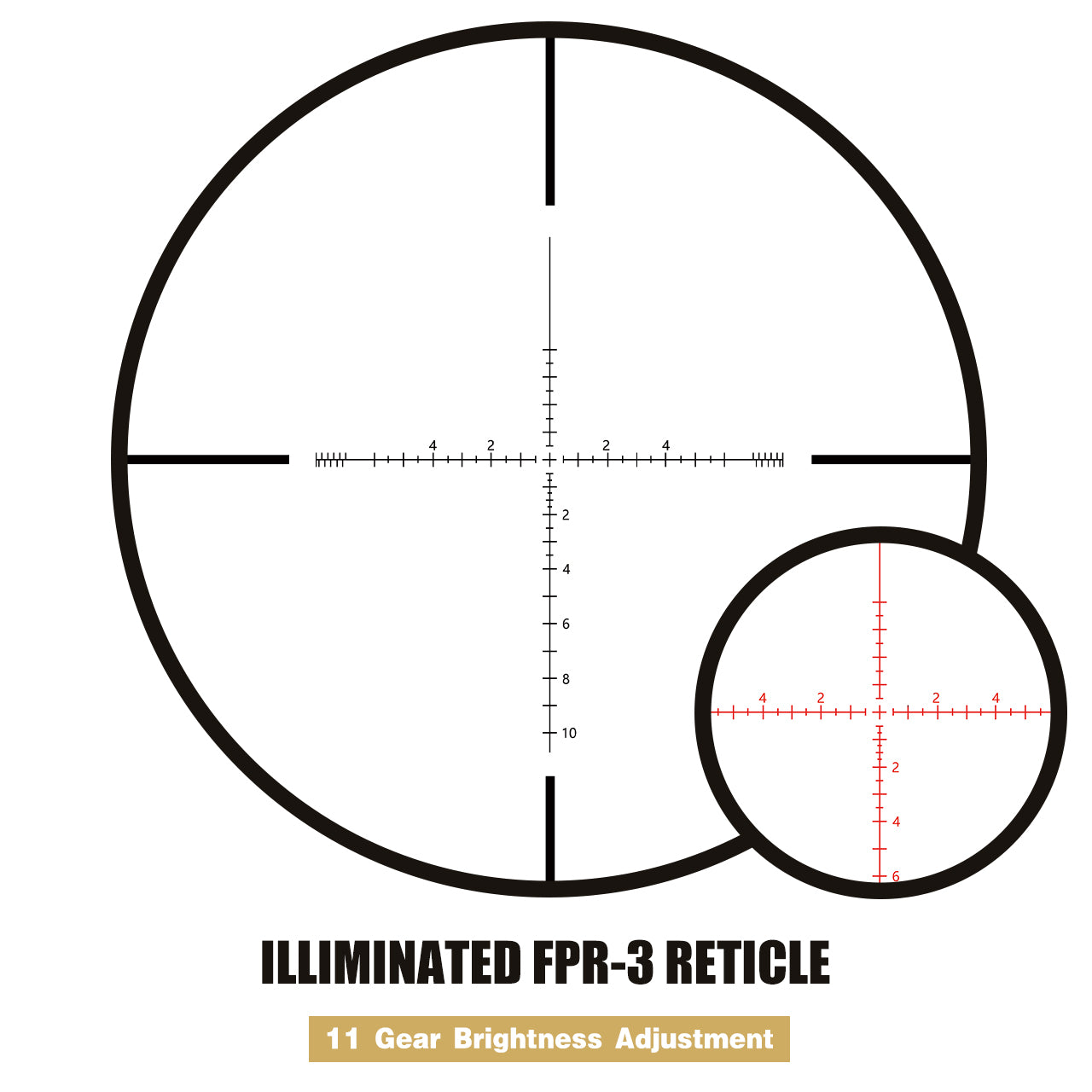 Spina Optics 2-16x56 FFP Kikarsikte + Siktesringar