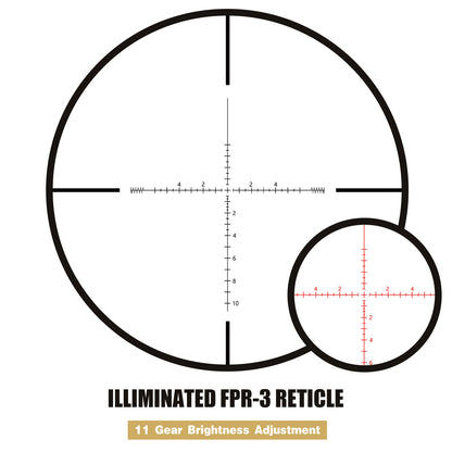 Spina Optics 2-16x56 FFP Kikarsikte + Siktesringar