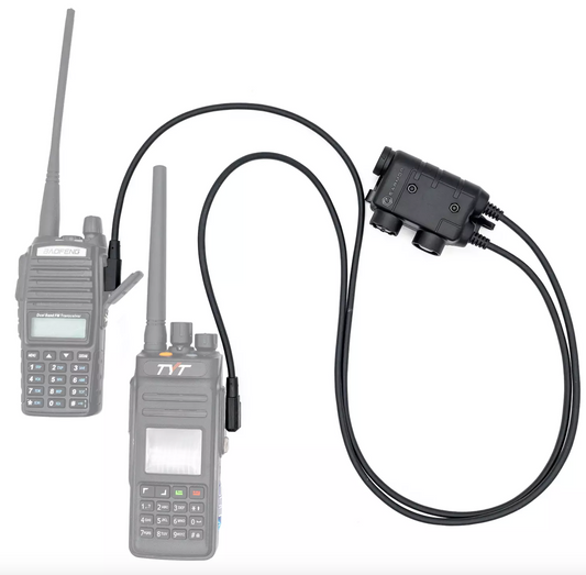 Earmor M56 Dual PTT med Kenwood anslutning